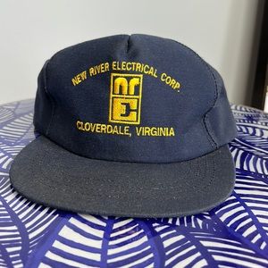 Leather Strap Back Distressed Hat